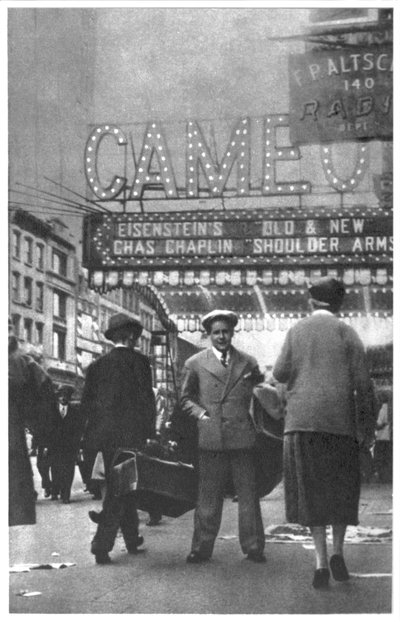 Sergei Eisenstein in New York, 1930, from Serge Eisenstein, Reflexions dun Cineaste, published in Moscow, 1958 by Russian Photographer